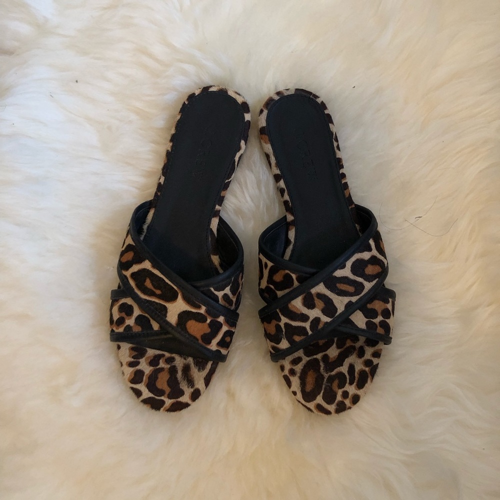 J. crew calf hair sandal